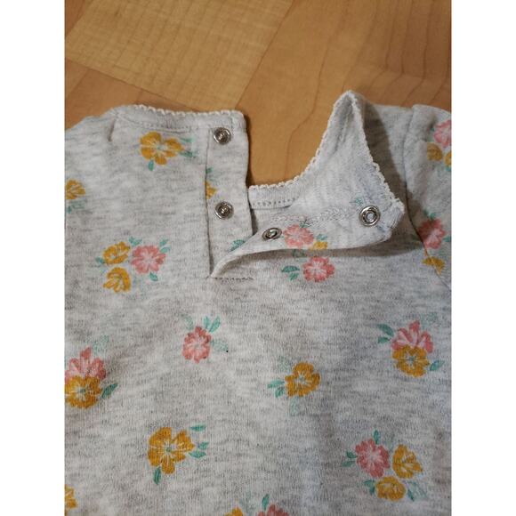 NWT 0/3m 2pc Outfit Rabbit+Bear Spring Floral Yellow Pants - Picture 6 of 6